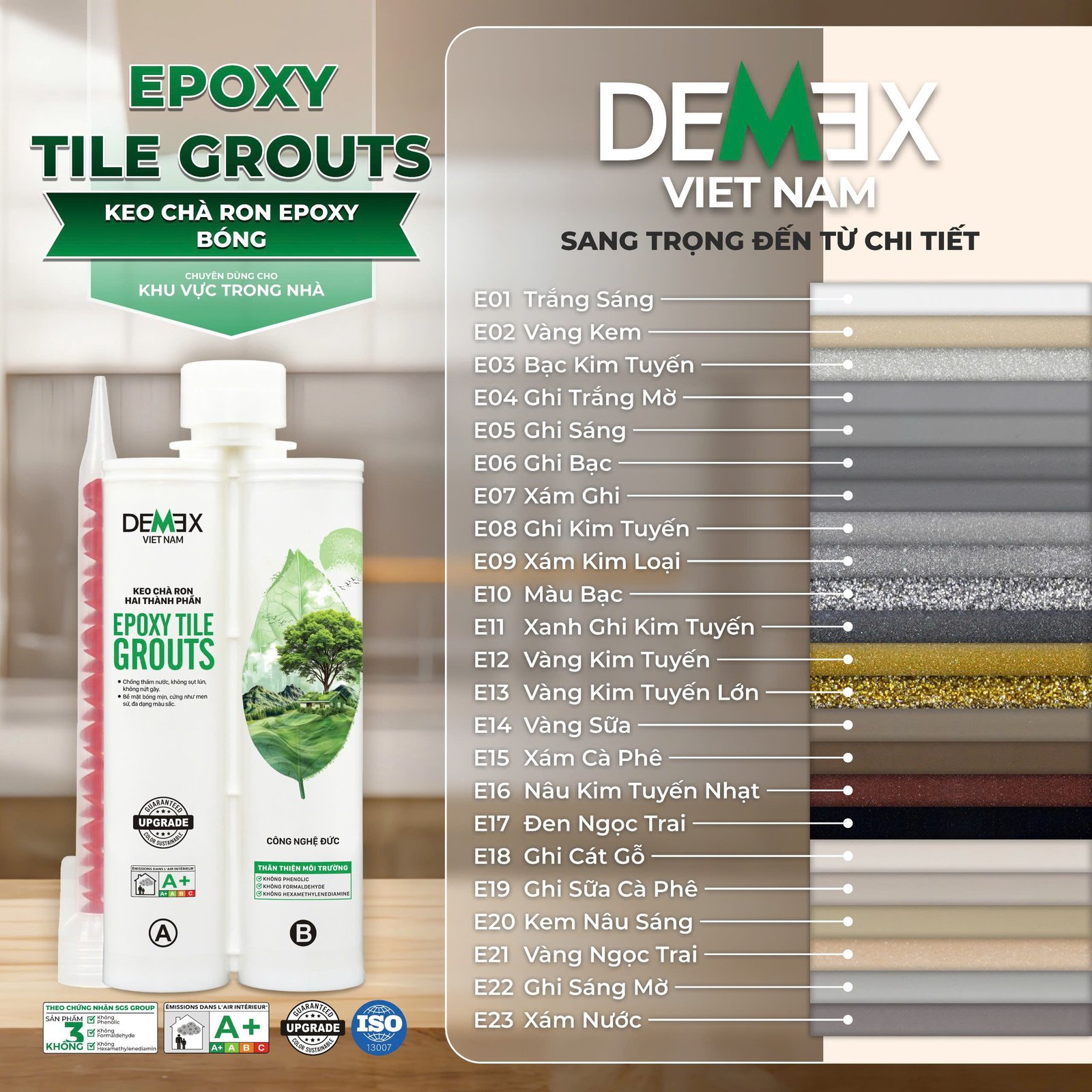 Keo chà ron cao cấp Demex