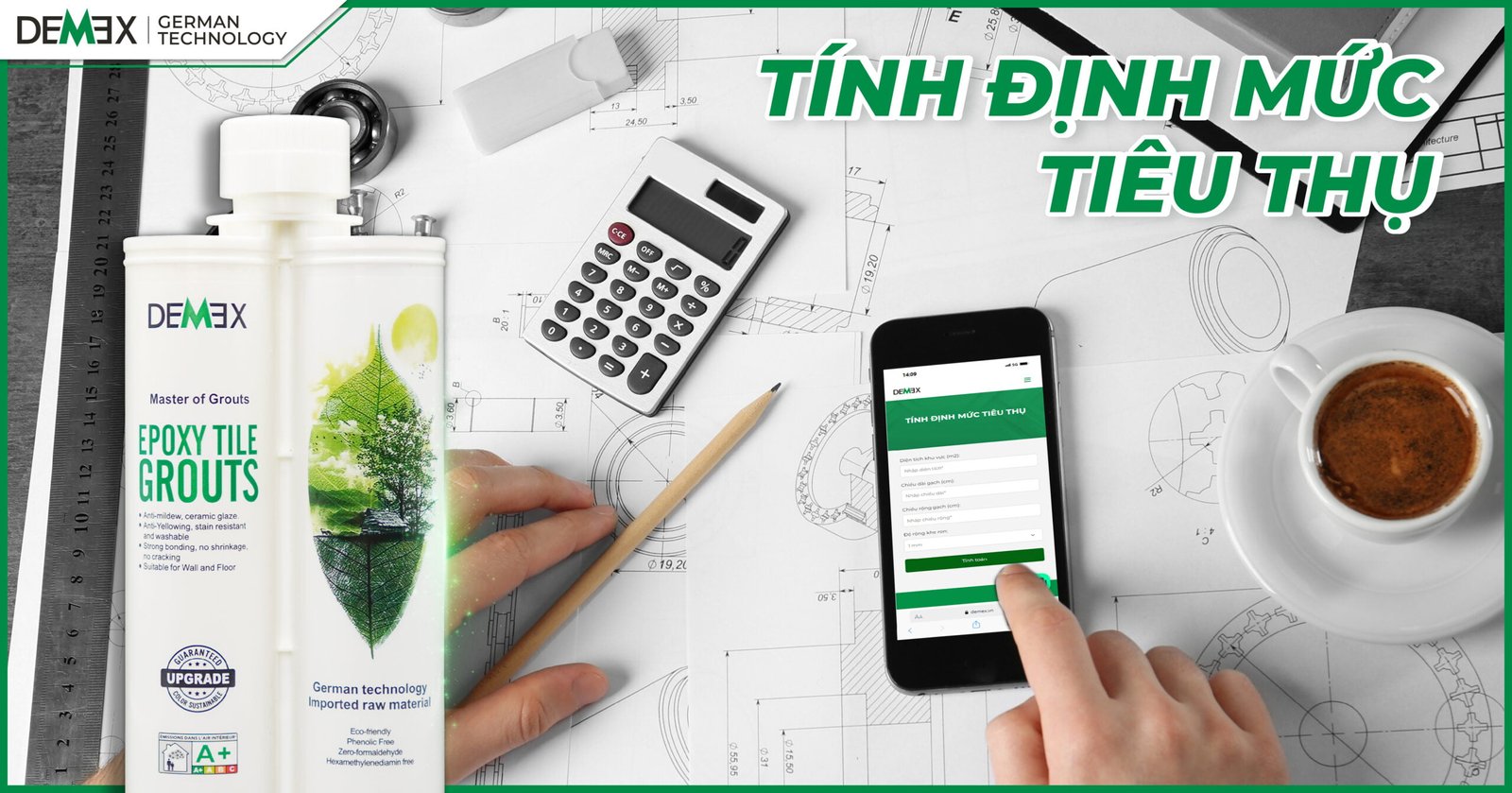 Định mức tiêu thụ keo chà ron
