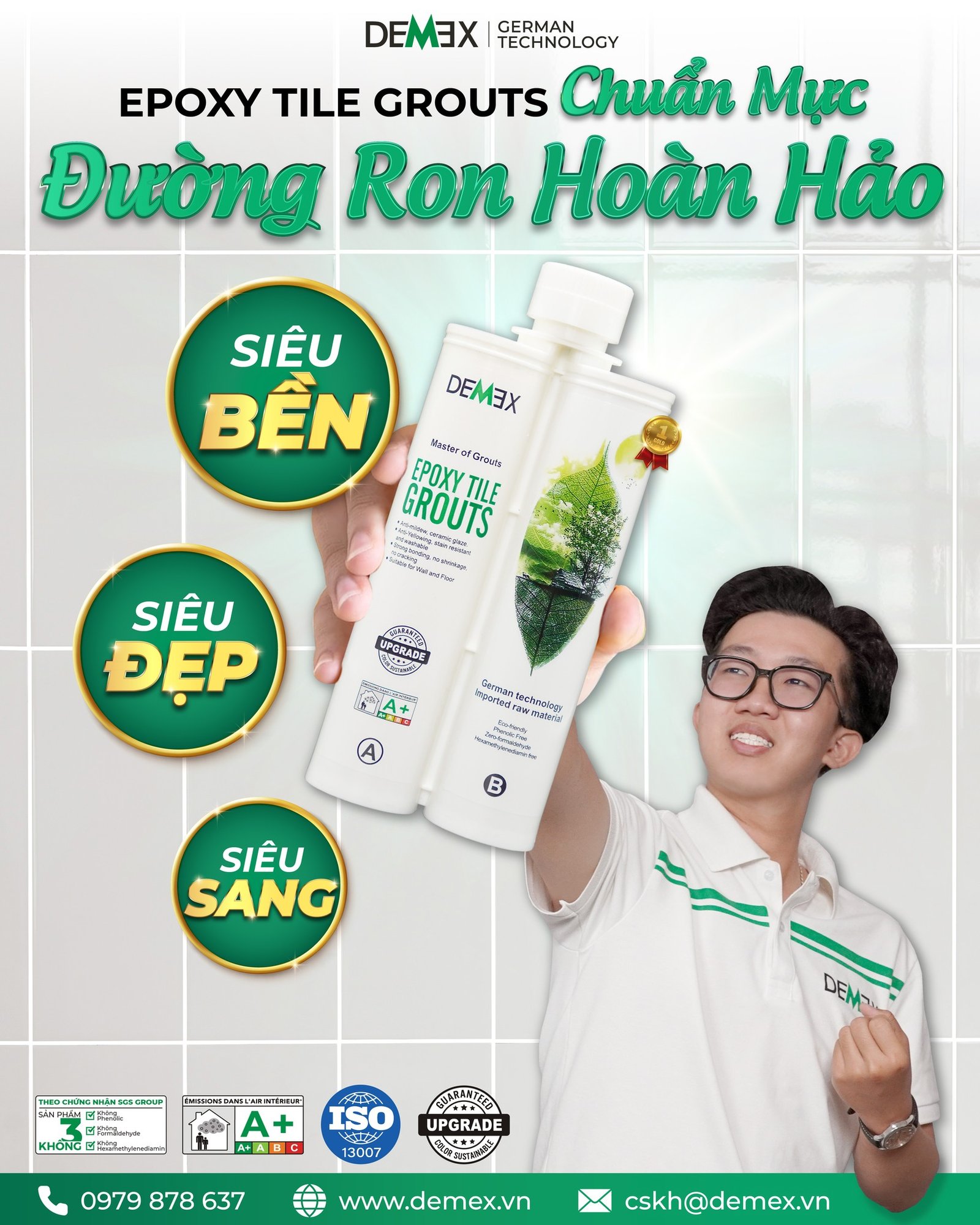 lựa chọn keo chà ron epoxy