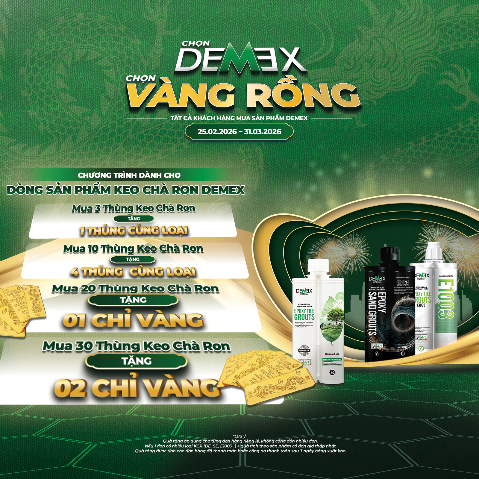 CHỌN DEMEX - CHỌN VÀNG RỒNG