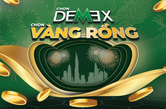 MUA KEO DEMEX – NHẬN NGAY VÀNG RỒNG 9999