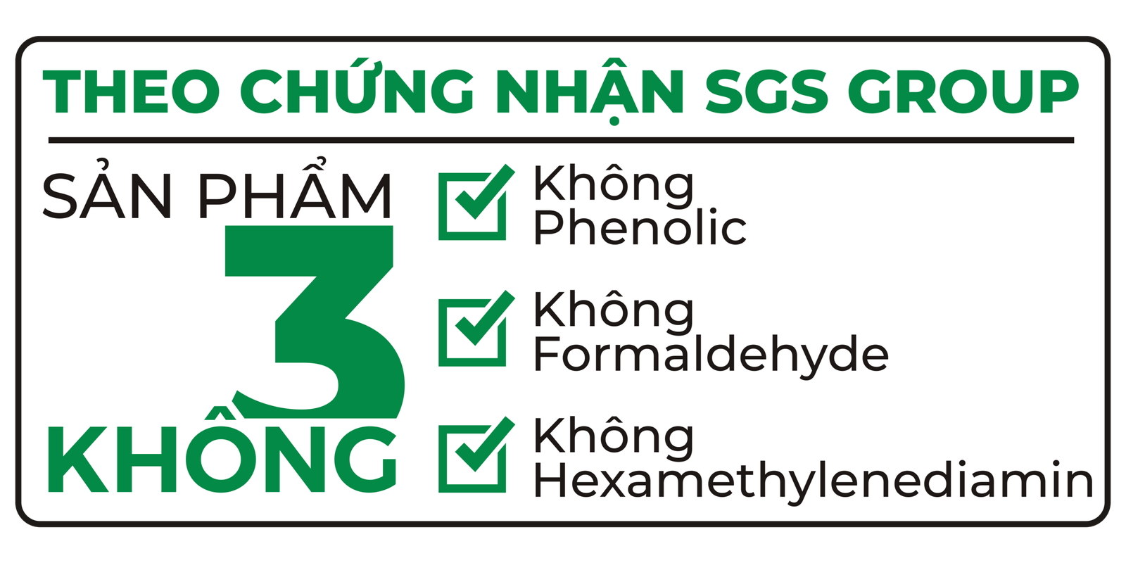 Chứng nhận 3 KHÔNG duy nhất tại Việt Nam trên Keo chà ron cao cấp Demex