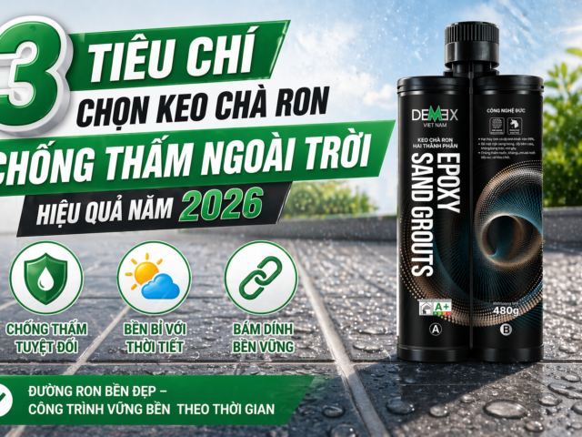 3 tiêu chí lựa keo chà ron ngoài trời năm 2026