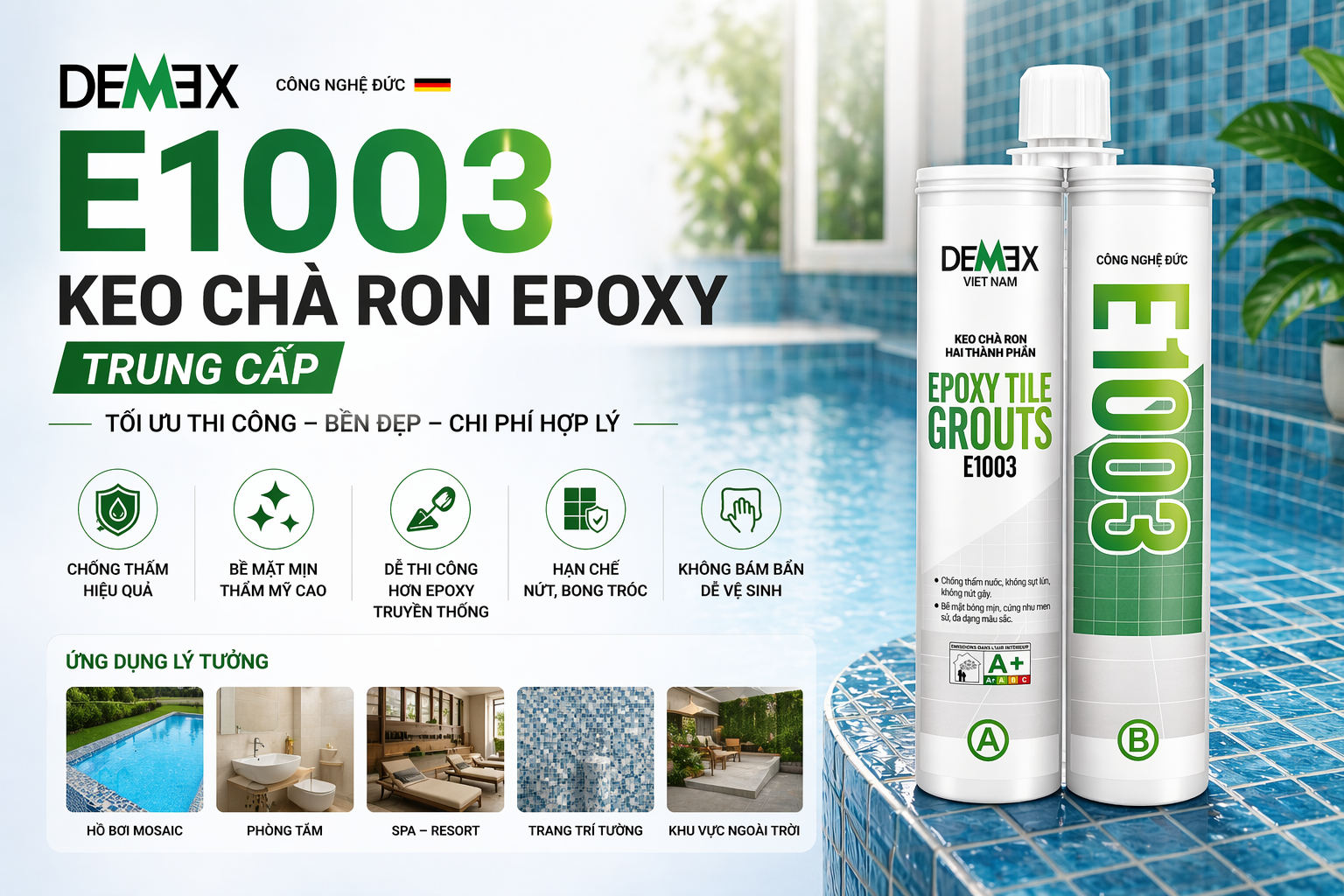 Keo chà ron Demex E1003