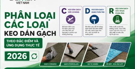 Phân loại các loại keo dán gạch